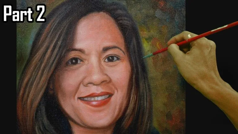 Painting Tutorial on How to Paint a Portrait of a Woman using Oil Paint Part 2