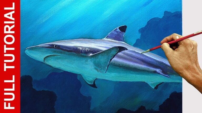 Tutorial: How to Paint a Shark in Acrylics / JMLisondra