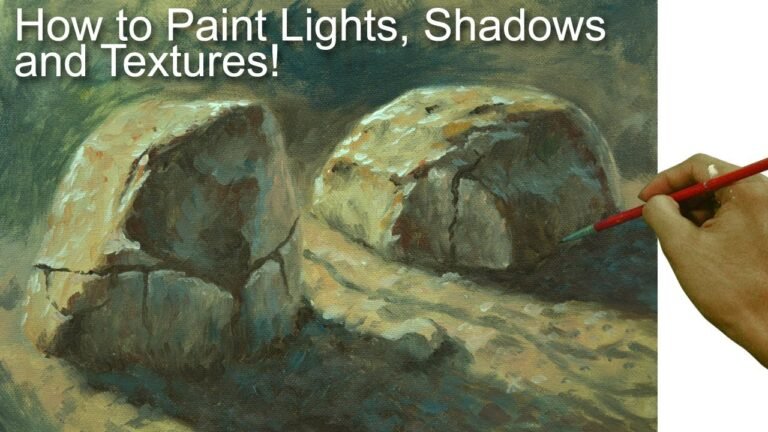 How to Paint Lights, Shadows and Textures in Acrylic by JM Lisondra