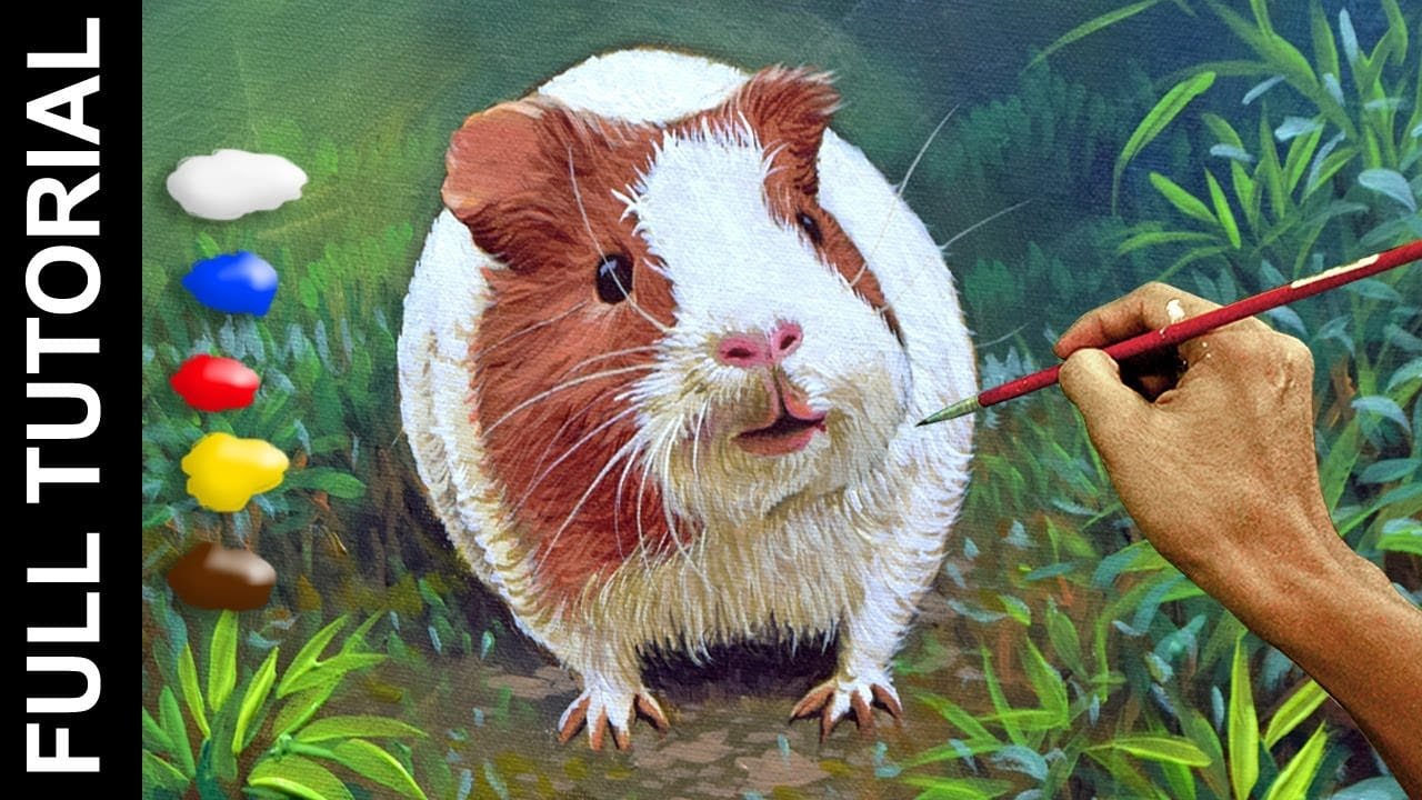 Tutorial How To Paint Realistic Guinea Pig In Acrylics JMLisondra tutorial-how-to-paint-realistic-guinea-pig-in-acrylics-jmlisondra