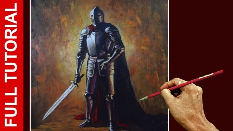 Tutorial / How to paint Knight in Shining Armor in Acrylics / JMLisondra