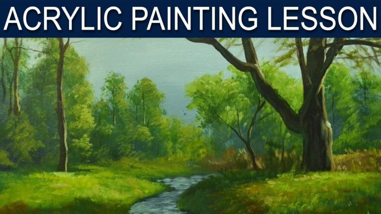 Acrylic Landscape Painting Lesson | Afternoon Lights | by JM Lisondra