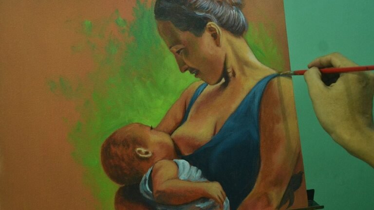 Acrylic Painting Lesson - Mother and Child by JM Lisondra