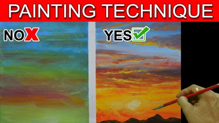 Do's and Don't on Painting Sunset Basic Easy Step by Step Acrylic Painting Tutorial by JM Lisondra