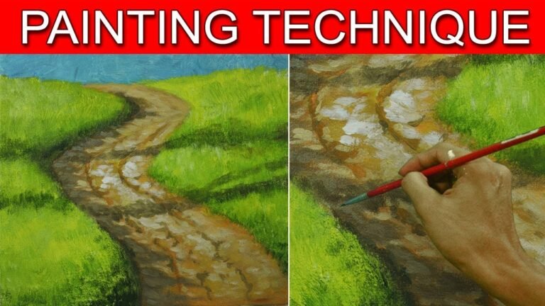 How to Paint a Pathway in Acrylic by JM Lisondra