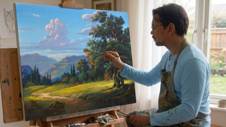Painting a Majestic Big Old Tree in Acrylics 🌳 (Time-Lapse) | JMLisondra